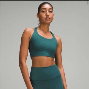 Lululemon Energy Longline Ribbed Bra *Medium Support, B–D Cups Storm Teal